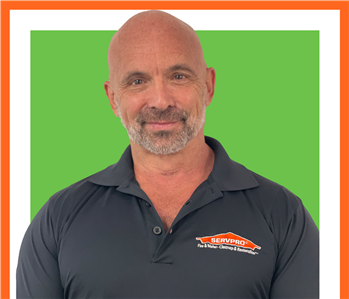 David Harkness in front of a green background, SERVPRO Employee, Male