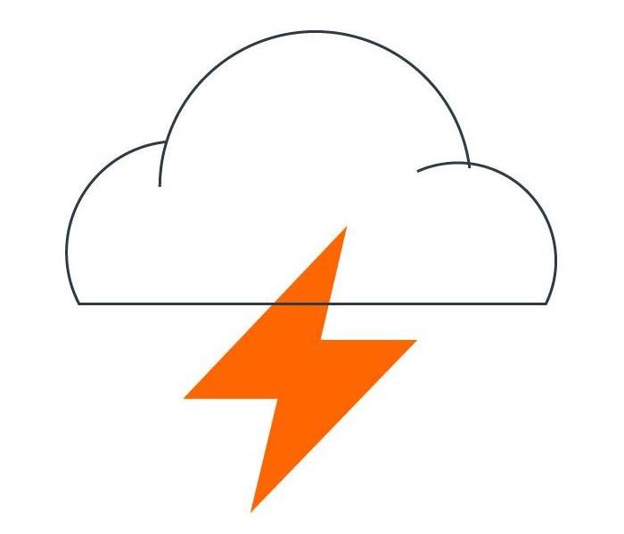 SERVPRO storm logo with cloud and lightning